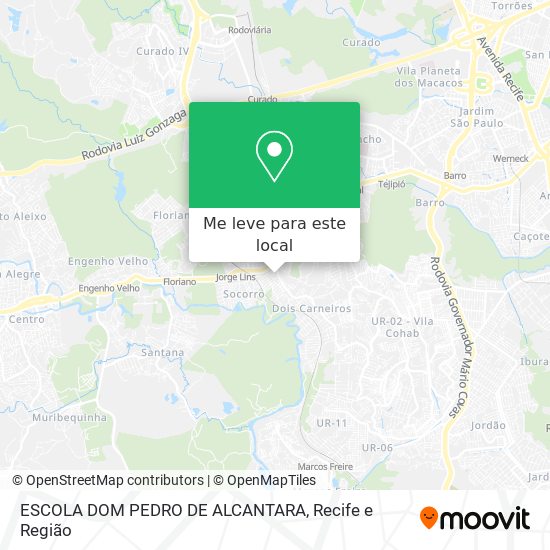 ESCOLA DOM PEDRO DE ALCANTARA mapa