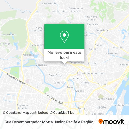 Rua Desembargador Motta Junior mapa
