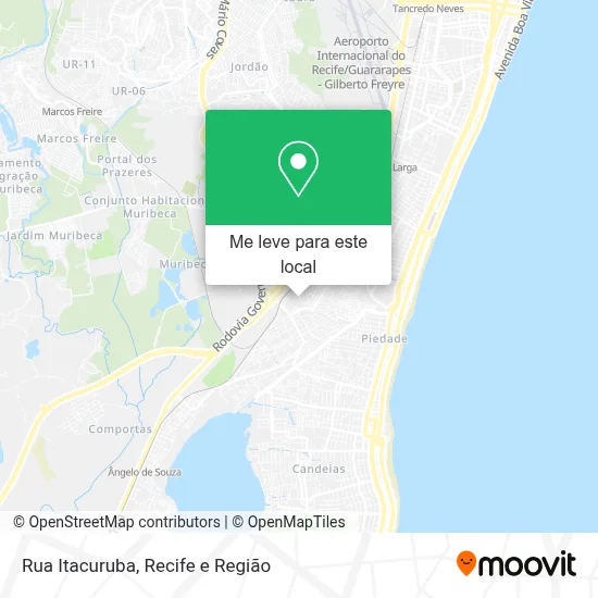 Rua Itacuruba mapa