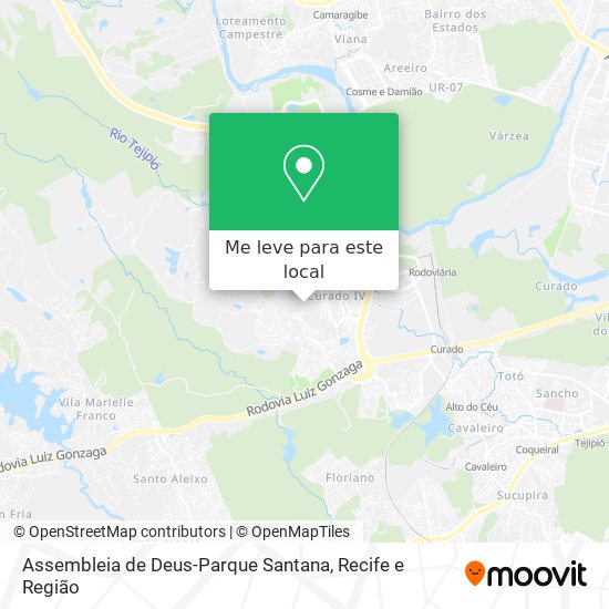 Assembleia de Deus-Parque Santana mapa