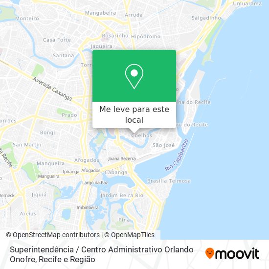 Superintendência / Centro Administrativo Orlando Onofre mapa