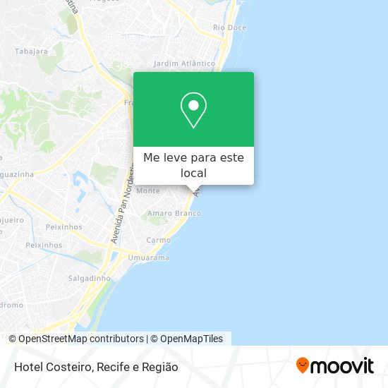 Hotel Costeiro mapa