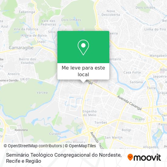 Seminário Teológico Congregacional do Nordeste mapa