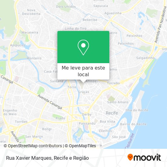 Rua Xavier Marques mapa