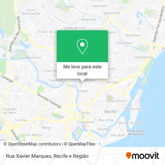 Rua Xavier Marques mapa
