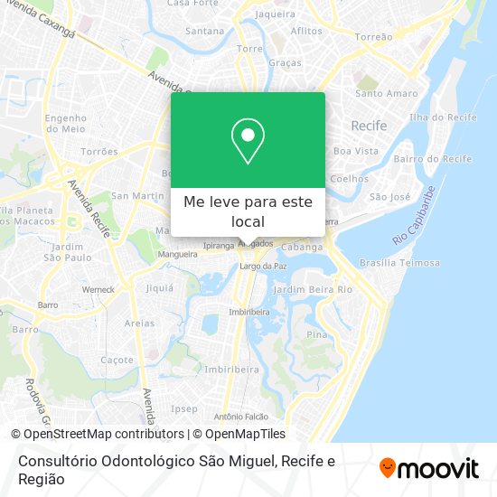 Consultório Odontológico São Miguel mapa