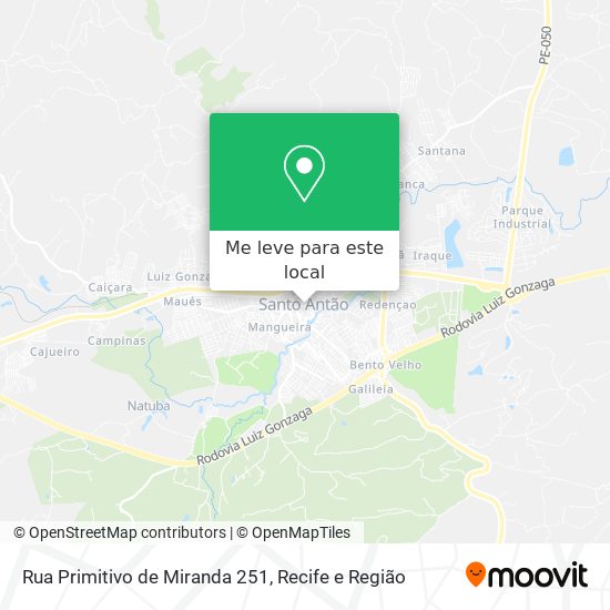 Rua Primitivo de Miranda 251 mapa