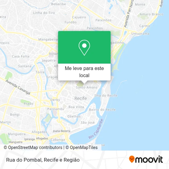 Rua do Pombal mapa
