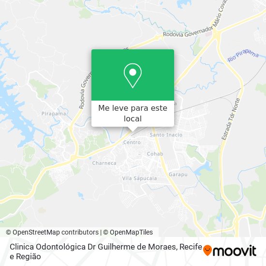 Clinica Odontológica Dr Guilherme de Moraes mapa