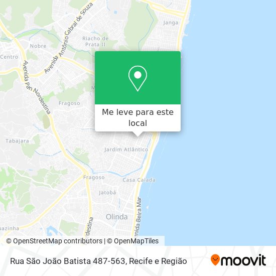 Rua São João Batista 487-563 mapa