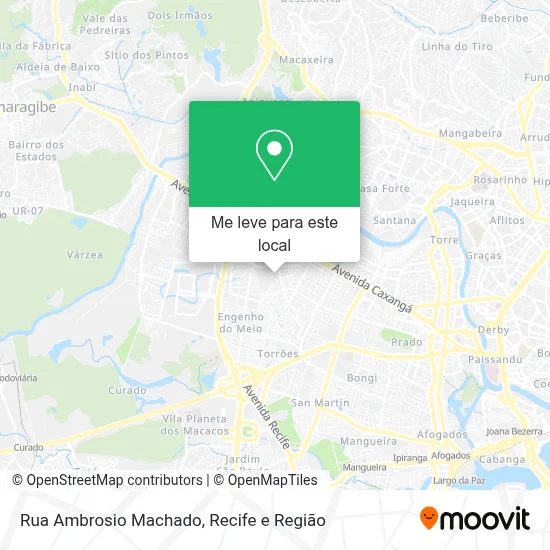 Rua Ambrosio Machado mapa