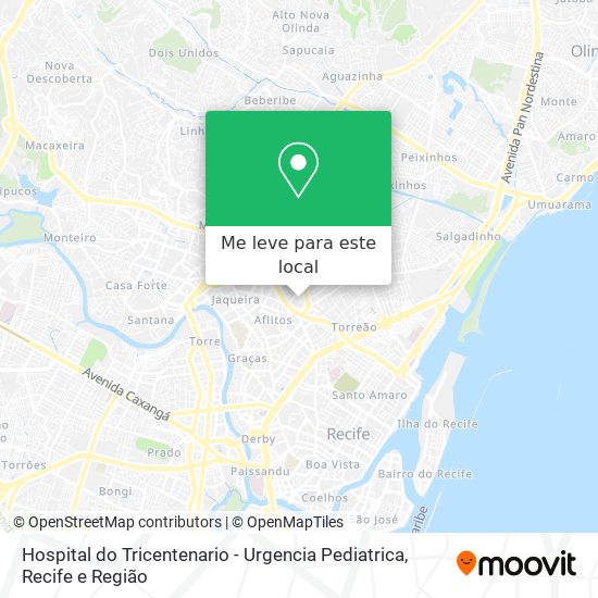 Hospital do Tricentenario - Urgencia Pediatrica mapa