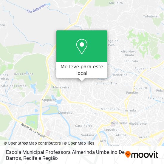 Escola Municipal Professora Almerinda Umbelino De Barros mapa