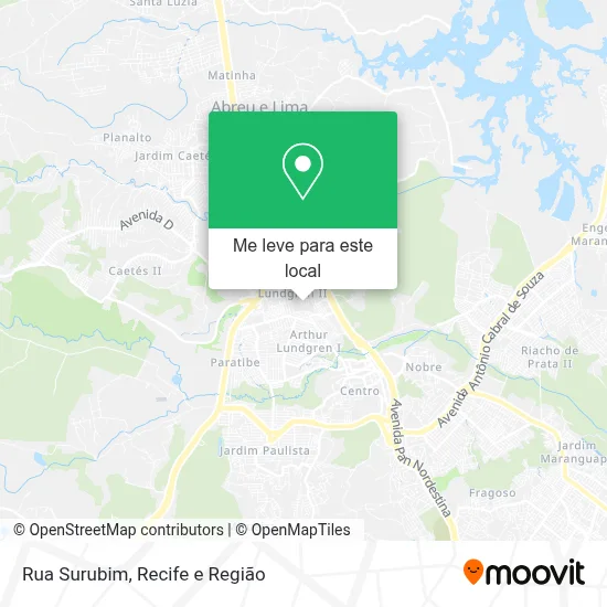 Rua Surubim mapa
