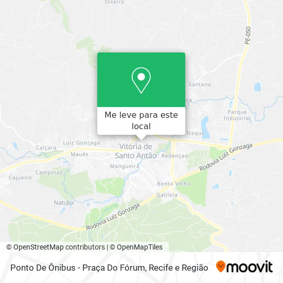 Ponto De Ônibus - Praça Do Fórum mapa