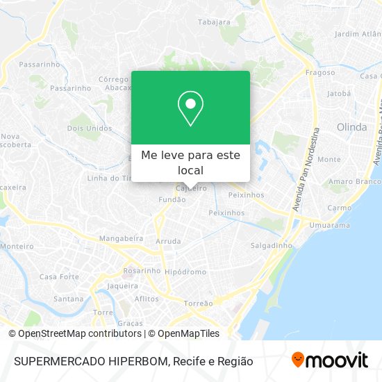 SUPERMERCADO HIPERBOM mapa