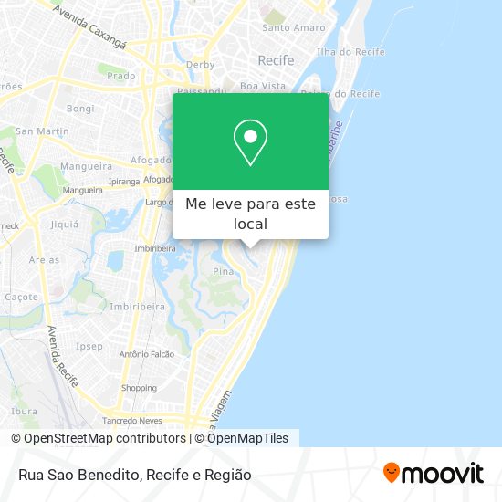 Rua Sao Benedito mapa