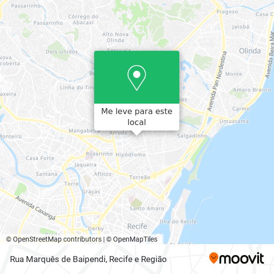 Rua Marquês de Baipendi mapa