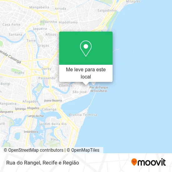 Rua do Rangel mapa