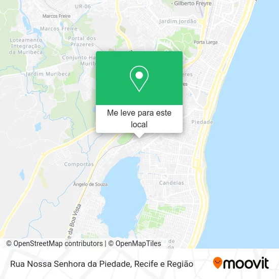 Rua Nossa Senhora da Piedade mapa