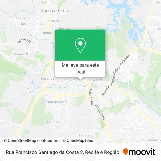 Rua Francisco Santiago da Costa 2 mapa
