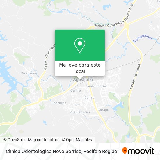 Clínica Odontológica Novo Sorriso mapa