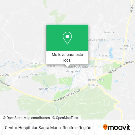 Centro Hospitalar Santa Maria mapa