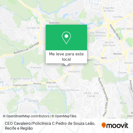 CEO Cavaleiro / Policlínica C Pedro de Souza Leão mapa
