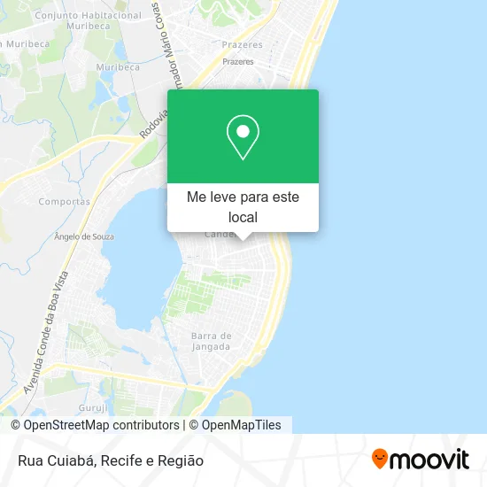 Rua Cuiabá mapa