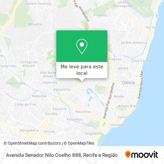 Avenida Senador Nilo Coelho 888 mapa