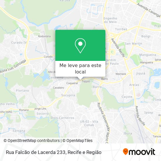 Rua Falcão de Lacerda 233 mapa