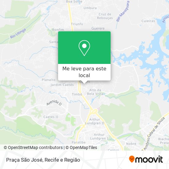 Praça São José mapa
