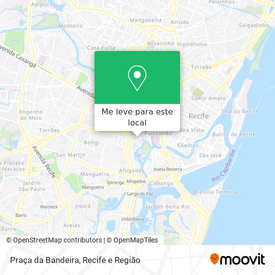 Praça da Bandeira mapa
