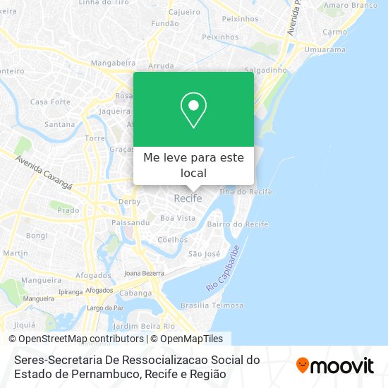 Seres-Secretaria De Ressocializacao Social do Estado de Pernambuco mapa