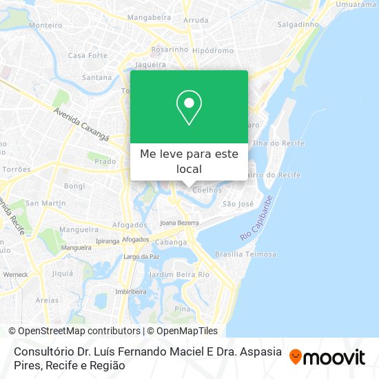 Consultório Dr. Luís Fernando Maciel E Dra. Aspasia Pires mapa