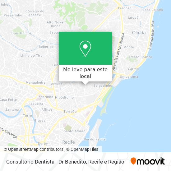 Consultório Dentista - Dr Benedito mapa