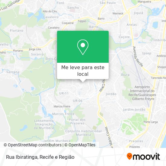 Rua Ibiratinga mapa