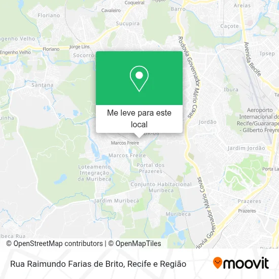 Rua Raimundo Farias de Brito mapa
