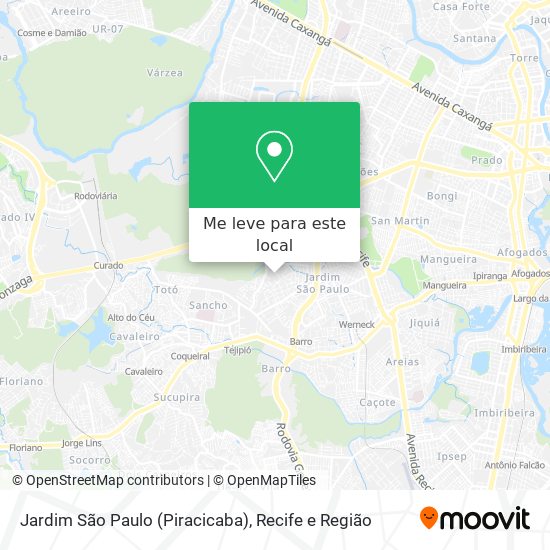 Jardim São Paulo (Piracicaba) mapa