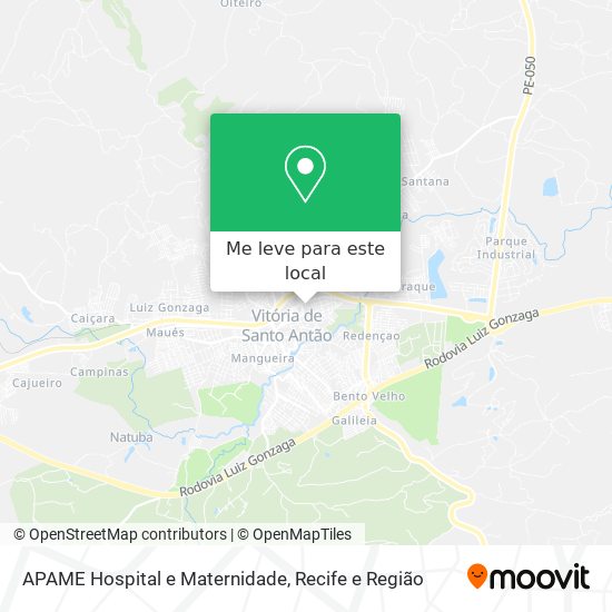APAME Hospital e Maternidade mapa