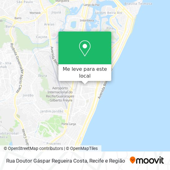 Rua Doutor Gáspar Regueira Costa mapa