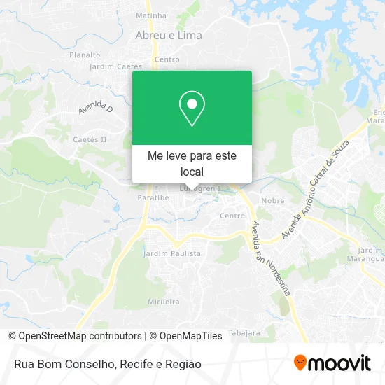 Rua Bom Conselho mapa