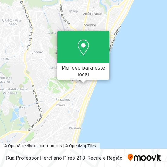 Rua Professor Hercliano Píres 213 mapa
