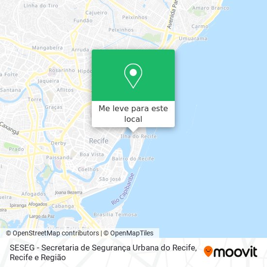 SESEG - Secretaria de Segurança Urbana do Recife mapa