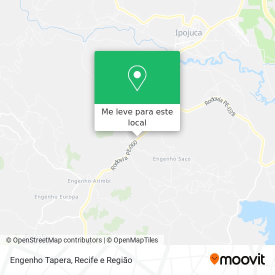 Engenho Tapera mapa