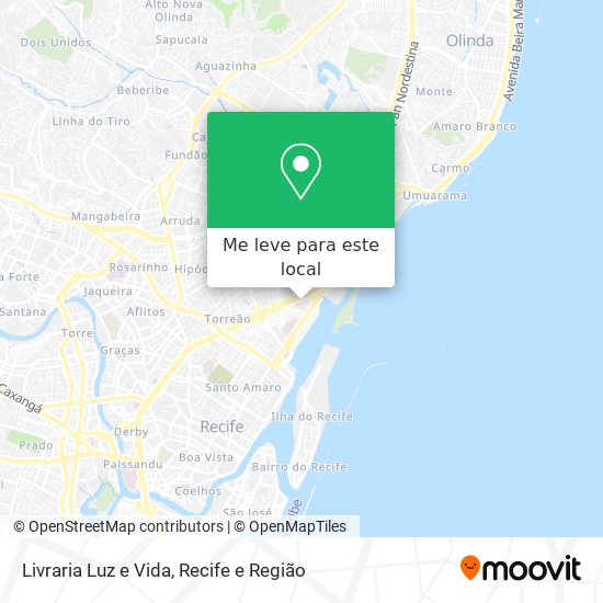 Livraria Luz e Vida mapa