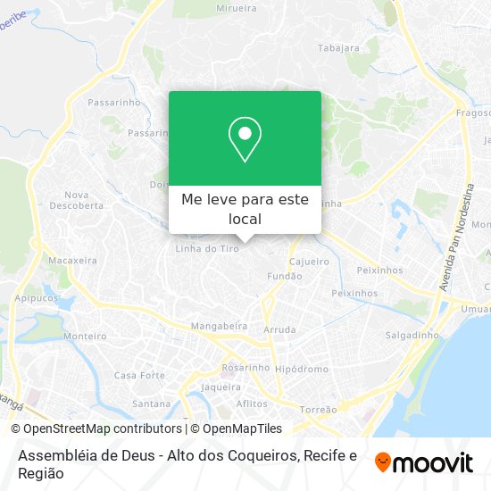 Assembléia de Deus - Alto dos Coqueiros mapa