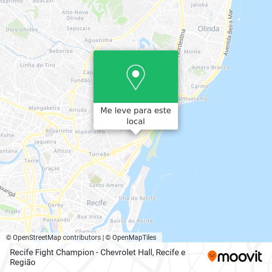 Recife Fight Champion - Chevrolet Hall mapa