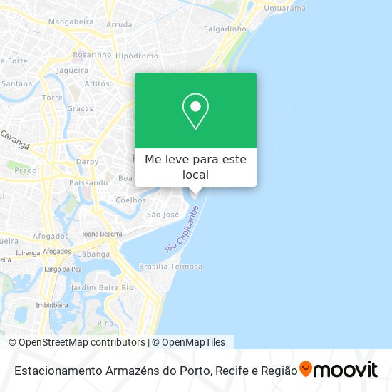 Estacionamento Armazéns do Porto mapa