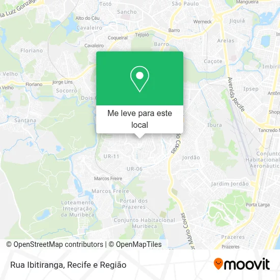 Rua Ibitiranga mapa
